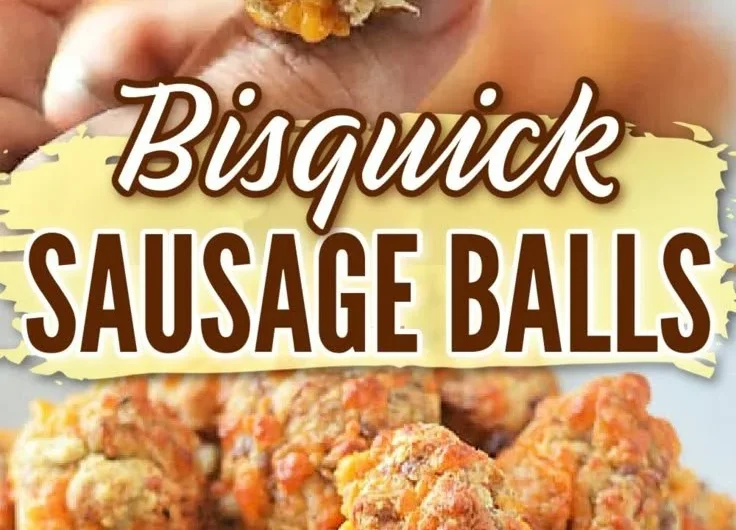 Delicious Bisquick sausage balls, a quick and tasty snack recipe.
