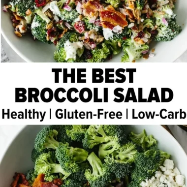 Fresh and colorful Broccoli Salad with assorted vegetables and dressing