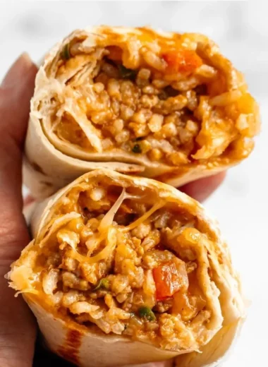Delicious chicken burritos filled with fresh ingredients and flavors