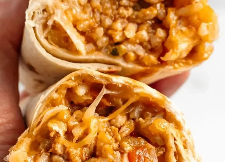 Delicious chicken burritos filled with fresh ingredients and flavors