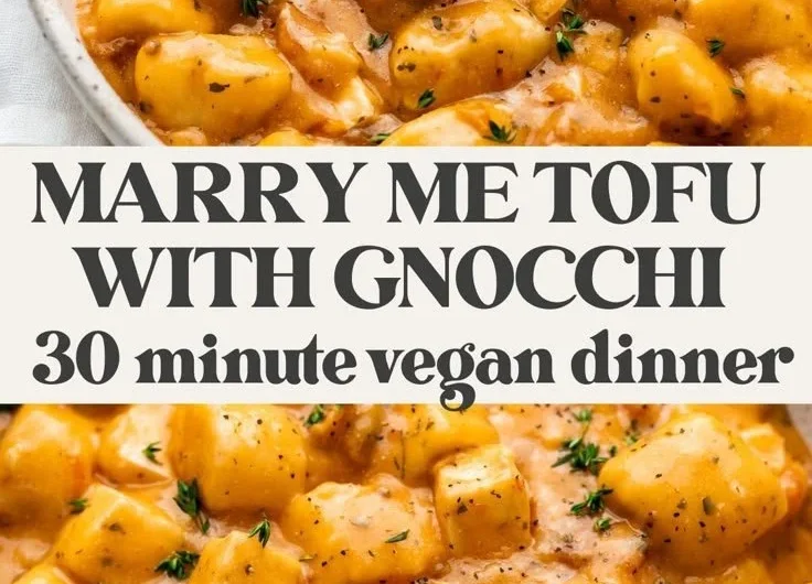 Delicious Marry Me Tofu recipe served with fresh vegetables