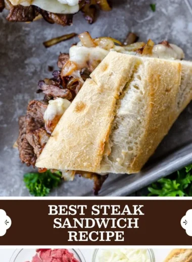 Mouthwatering steak sandwiches filled with tender beef and fresh vegetables