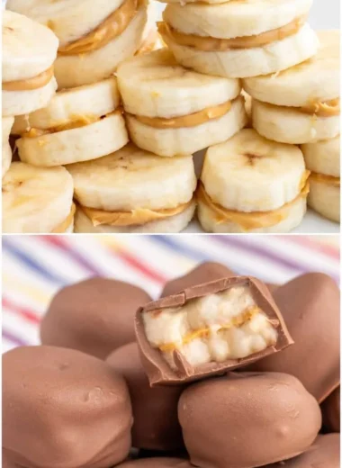 Delicious Chocolate Banana Peanut Butter Bites recipe for healthy snacking