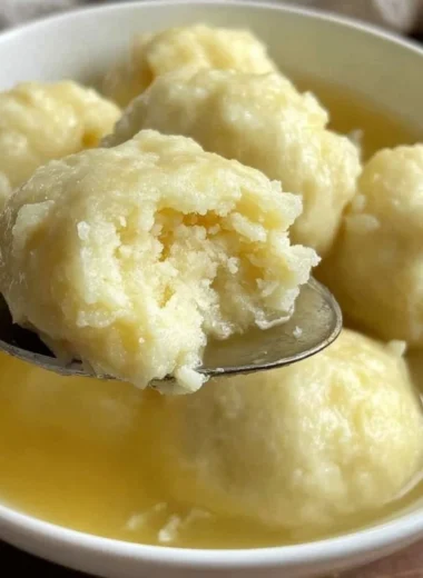 Delicious drop dumplings in a bowl, perfect for soups and stews