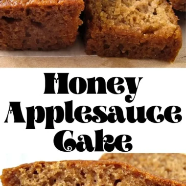 Delicious Honey Applesauce Cake baked to golden perfection