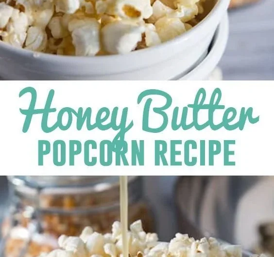 A bowl of sweet and savory Honey Butter Popcorn, ideal for snacks and parties.