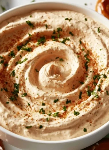 Omg Pretzel Dip Recipe served with soft pretzels for dipping