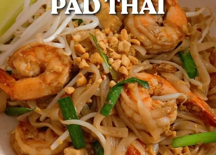 Delicious Thai street food showcasing classic dishes in a vibrant market setting.