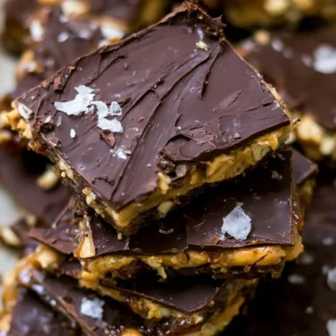Delicious homemade Chocolate Date Bark with nuts and dried fruits