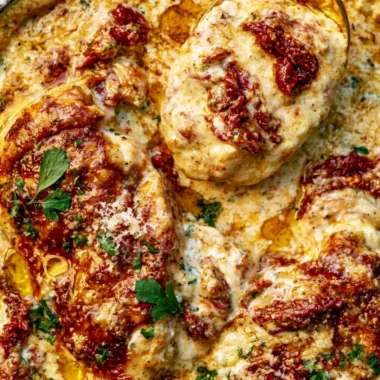 Cozy Crock Pot Marry Me Chicken recipe served in a bowl