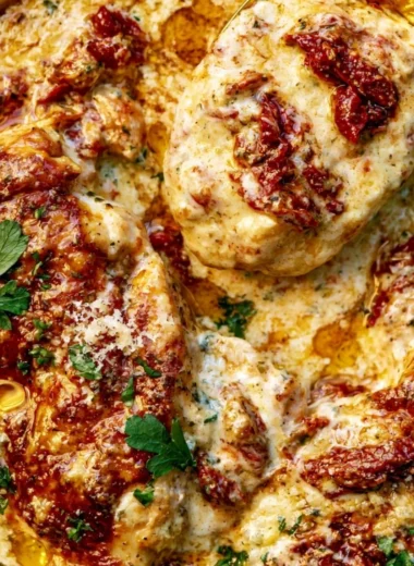 Cozy Crock Pot Marry Me Chicken recipe served in a bowl